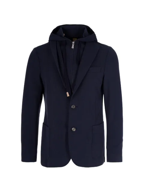 Eleventy hooded blazer Blue M70GIAF02JAC2500111B