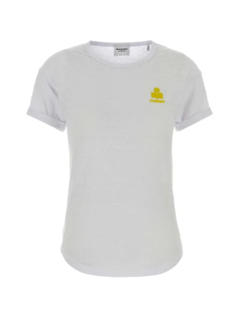 MARANT ÉTOILE rolled-sleeves T-shirt White 26PTS0315FAA1N09E
