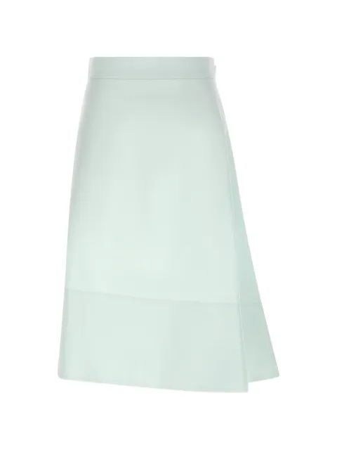 Jil Sander asymmetric flared midi skirt Blue J04MA0009J45225460