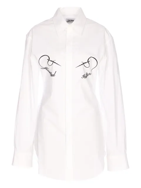 Jean Paul Gaultier poplin shirt White 2601WST050C071