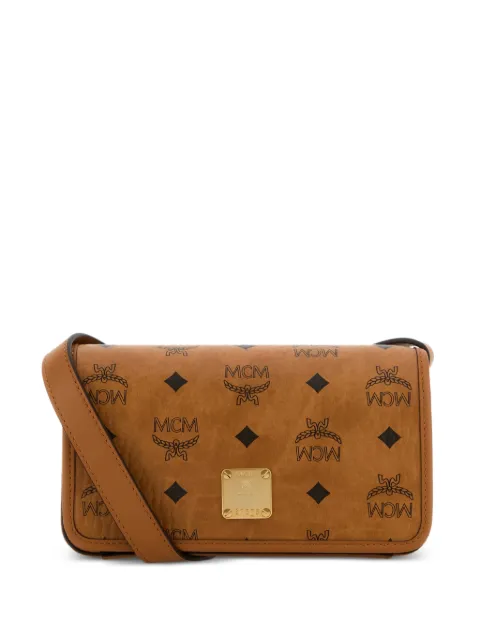 MCM Aren Visetos cross body bag Brown MXZGSTA01