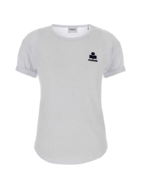 MARANT ÉTOILE rolled-sleeve T-shirt White TS0315FAA1N09E