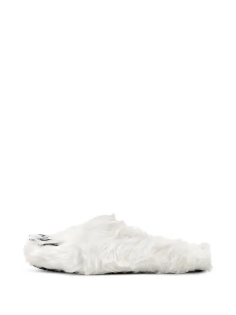 Bravest Studios bear-claw mules White BS54