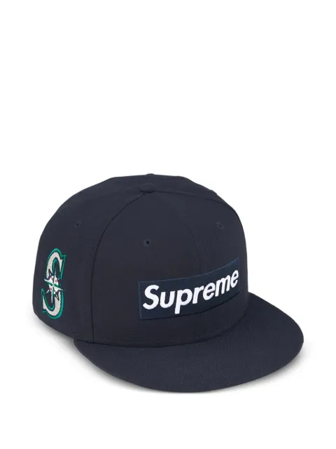 Supreme MLB Teams Box Logo New Era cap Blue SU26808