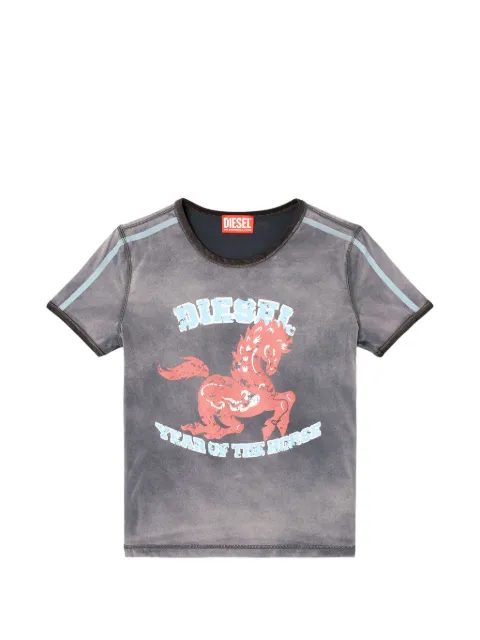 Diesel CI-T-Uncutie-Horse T-shirt Grey A240880SPFH