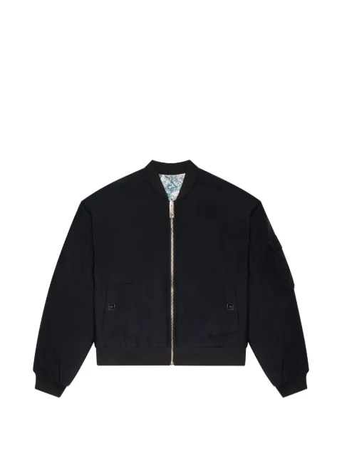 PLACE OF ËLMS reversible padded bomber jacket Black PELLEA060