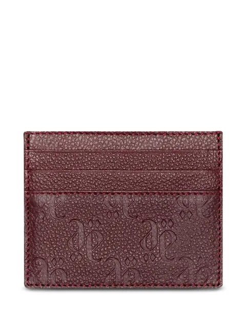 PLACE OF ËLMS grained card holder Red PELCAR088