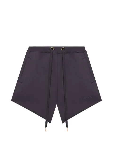 PLACE OF ËLMS engraved logo slate shorts Grey PELSHO090