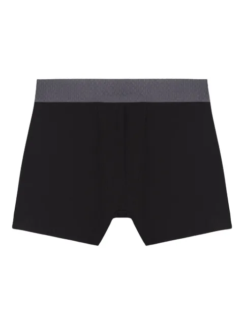 PLACE OF ËLMS elastic-waist boxer shorts Black PELUND077