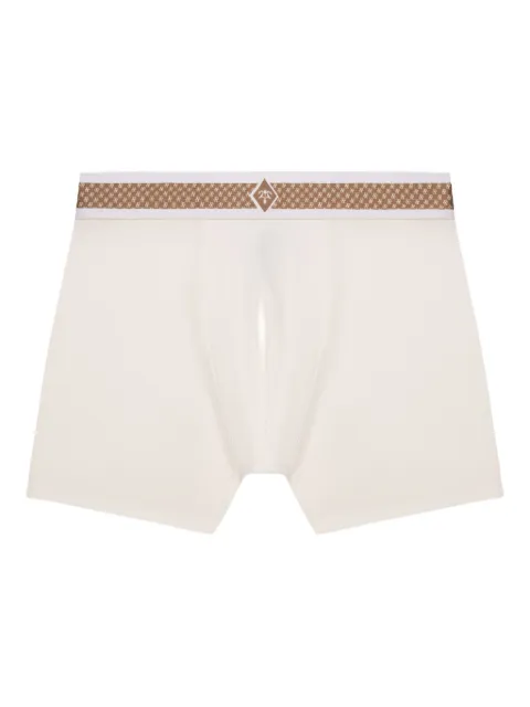PLACE OF ËLMS elastic-waist boxer shorts White PELUND027