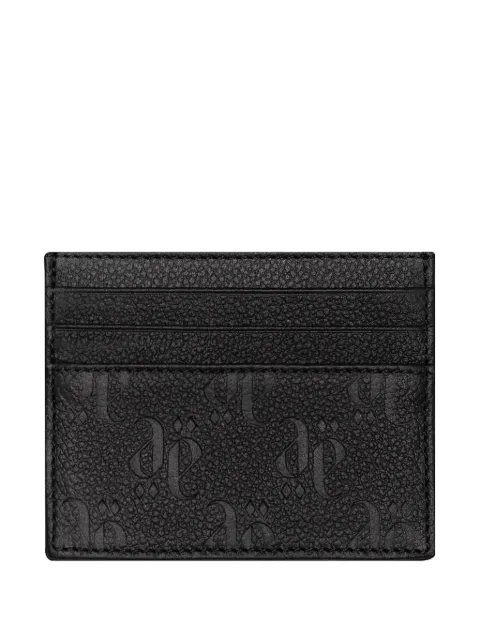 PLACE OF ËLMS logo-embossed leather cardholder Black PELCAR089