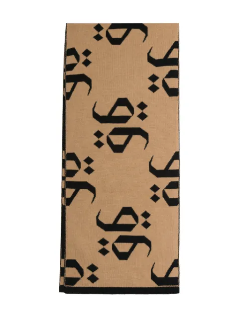 PLACE OF ËLMS wool scarf Neutrals PELSCA065
