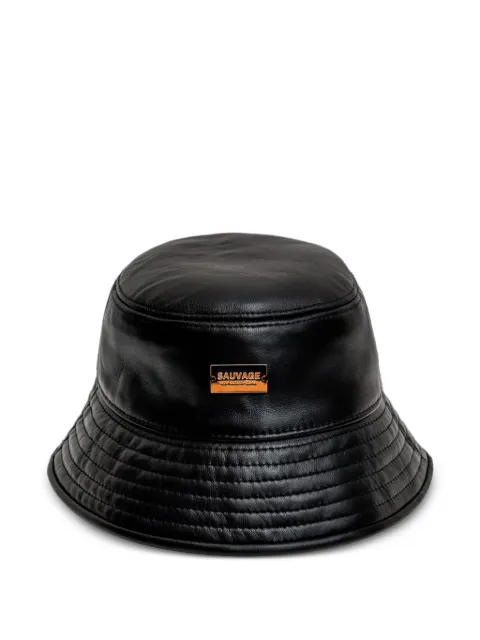 PLACE OF ËLMS sauvage-plaque bucket hat Black PELCAP085