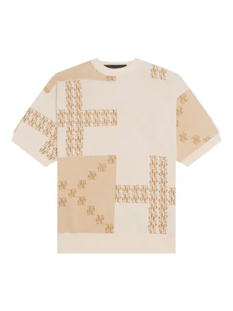 PLACE OF ËLMS Biscotto crew-neck T-shirt Neutrals PELTSH005