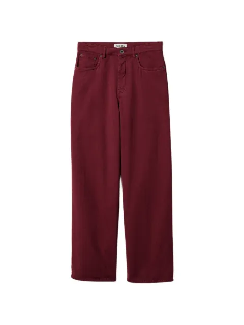Miu Miu logo-embroidered jeans Red GWP394S23217AE