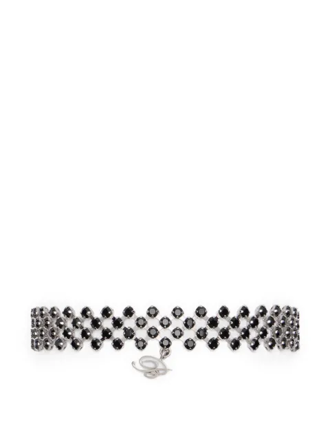 Blumarine strass chain choker Silver 22W396A