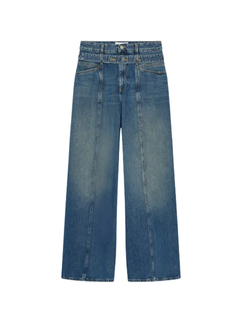 Closed Zoya-X panelled wide-leg jeans Blue C21060
