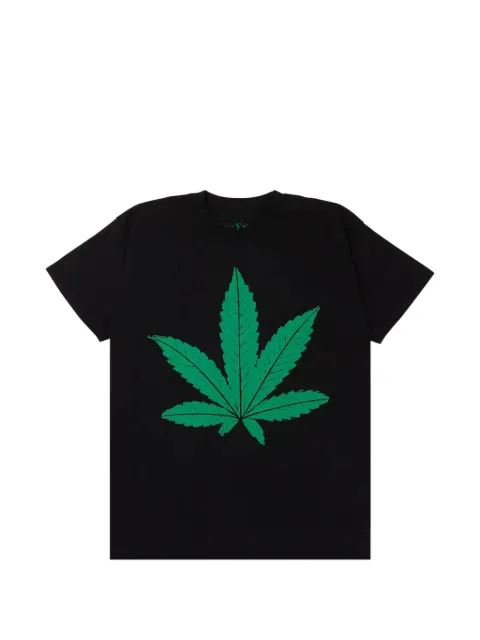 Vlone leaf-print T-shirt Black 7A45206A
