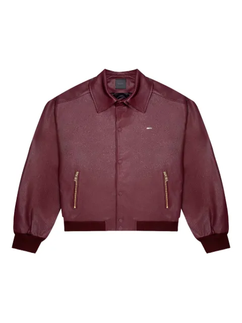 PLACE OF ËLMS Red Diamond classic-collar jacket Red PELLEA084