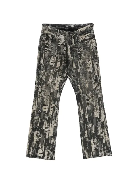 Purple Brand P026 beaded destroyed baggy jeans Black P026BSDB226