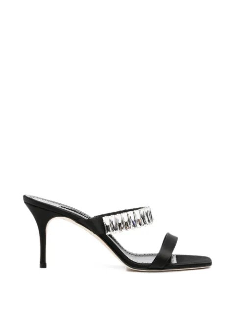 Manolo Blahnik Sakobay crystal-embellished sandals Black 2262052