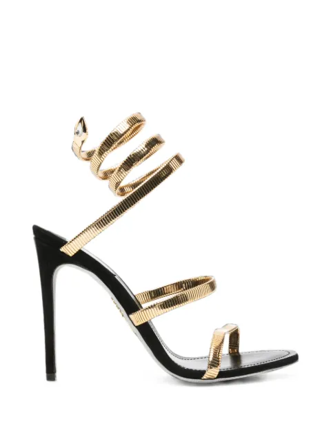René Caovilla Juniper wrap-around heeled sandals Black C12839105C001V017