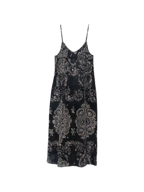 R13 medallion-print midi dress Black R13WR628R812B