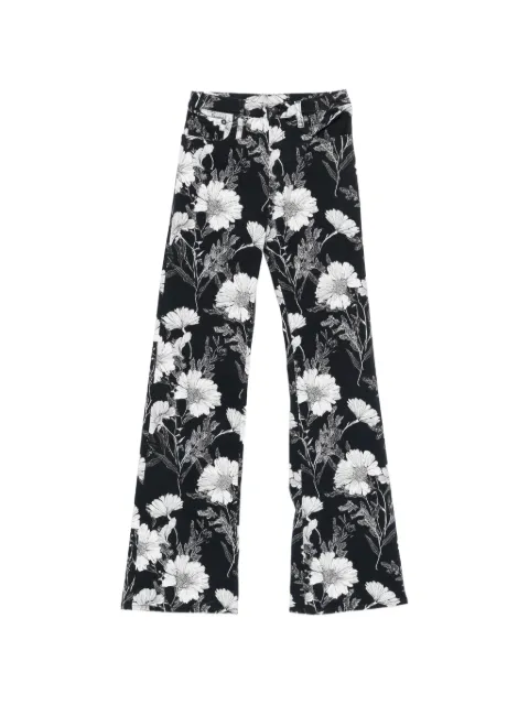 R13 Jane flower-print jeans Blue R13W7020D432A