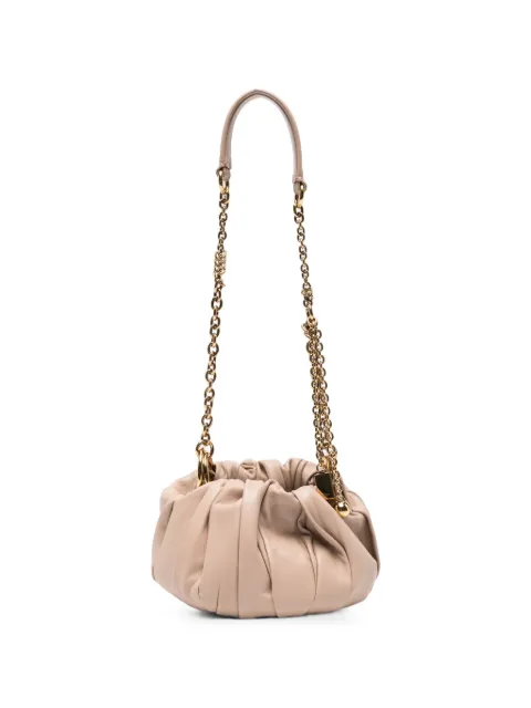 Chloé Plissé leather shoulder bag Neutrals CH26US765S27