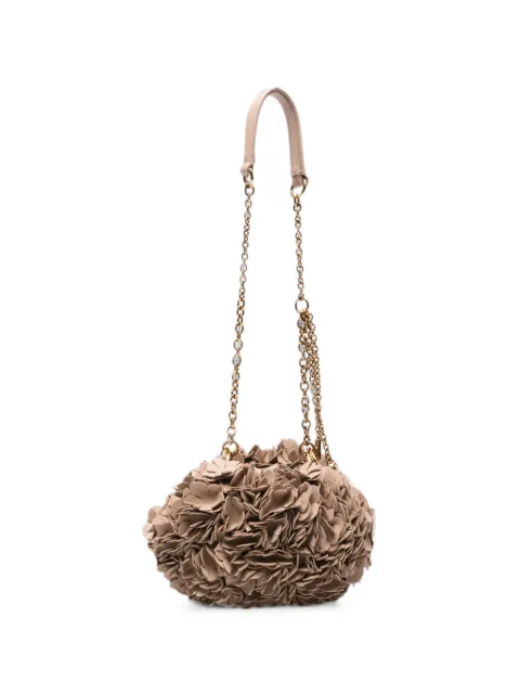 Chloé Plissé leather shoulder bag Neutrals CH26US765S34