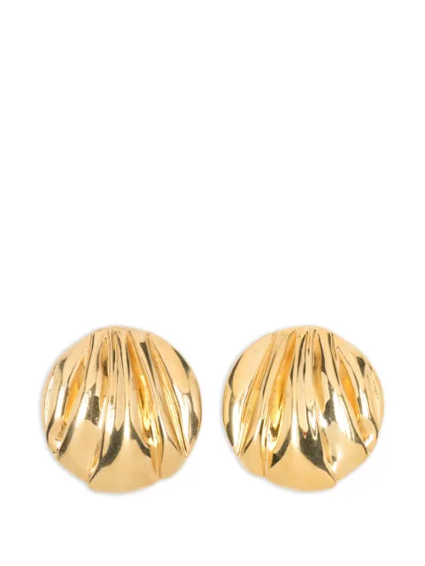 Chloé Pleats clip-on earrings Gold CH26UJE26CB7