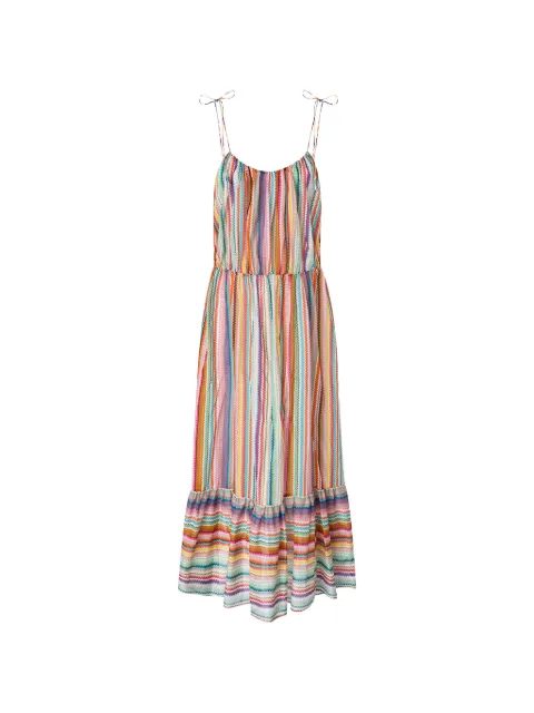 Missoni sleeveless zigzag-pattern maxi dress White MS26SQ10BW00ZP