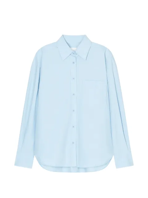 Closed embroidered oversized shirt Blue C9424025CEM