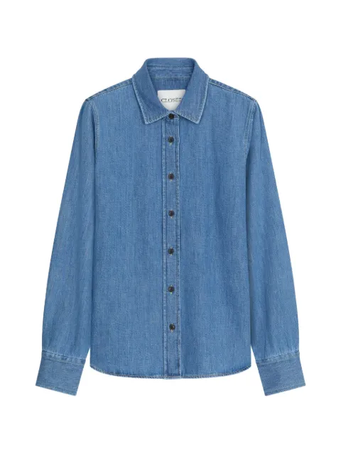 Closed buttoned classic shirt Blue C9471516F3E