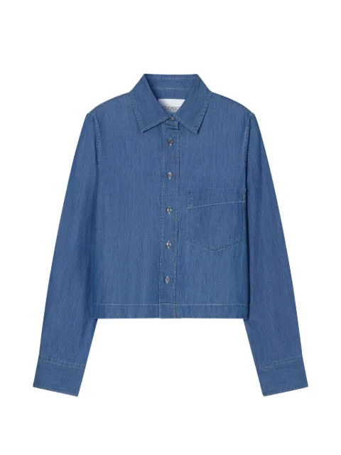Closed cropped classic shirt Blue C9437519O27