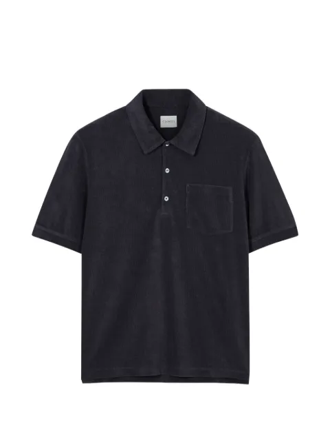 Closed terry-cloth chest-pocket T-shirt Black C8529843B14
