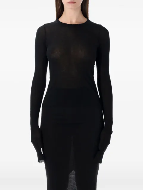 Rick Owens long-sleeve top Black RP01F6209RC