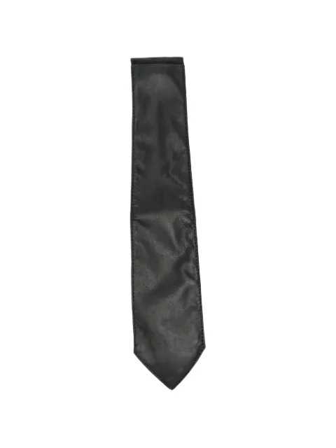 MITILIANE COUTURE pointed-tip leather tie Black 13006