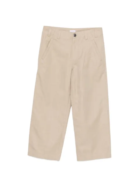 Brunello Cucinelli straight-leg cotton trousers Neutrals ML118P9173C2910