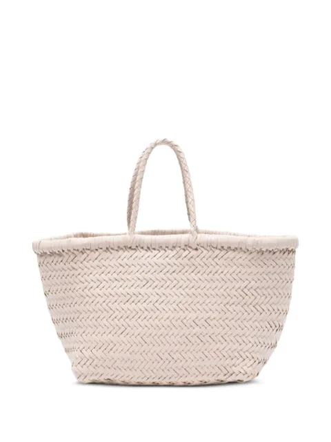 DRAGON DIFFUSION small Bamboo Triple Jump woven tote bag Neutrals 8811