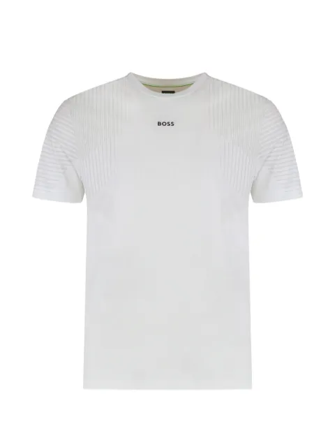 BOSS Active quick-dry T-shirt with reflective details White 50554404