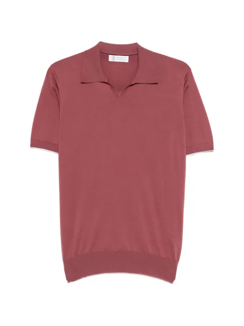 Brunello Cucinelli V-neck T-shirt Red M29800145CML70