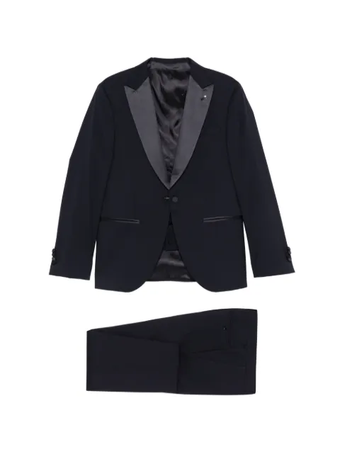 Manuel Ritz peak-lapels suit Blue 4030ARW336826000089