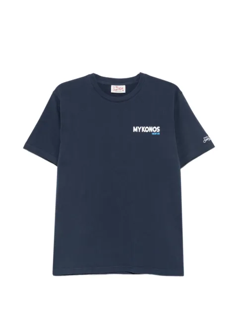 MC2 Saint Barth Portland Mykonos-print T-shirt Blue PRL0002