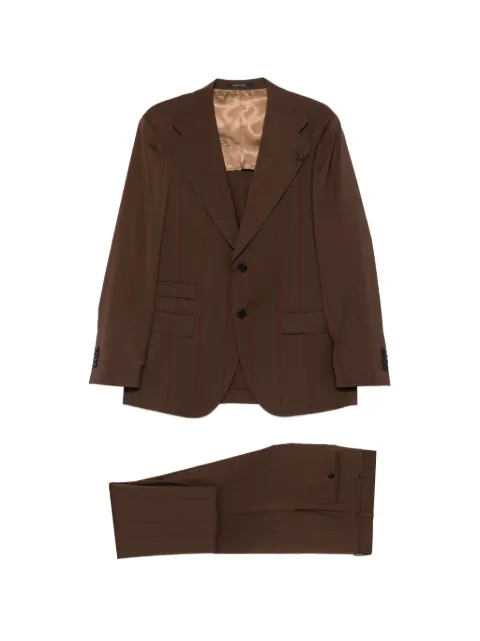 Gabriele Pasini striped suit Brown 633793749
