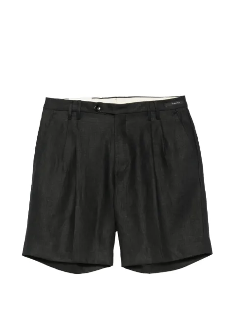 michael coal pleated-detail tailored shorts Black MCSMI3259S26B019