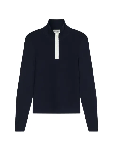 Closed halfzip longsleeve sweater Blue C9654290HCR