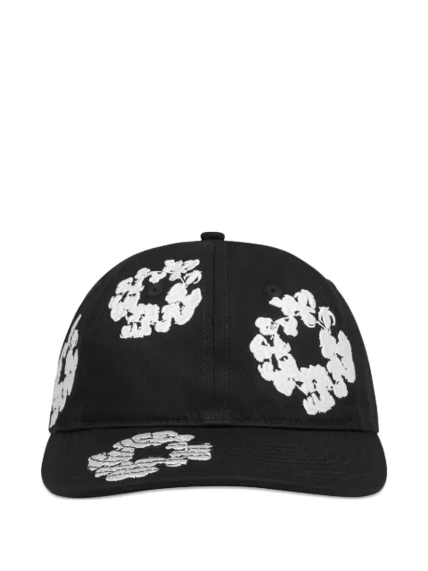 Denim Tears The Cotton Wreath cap Black DT272