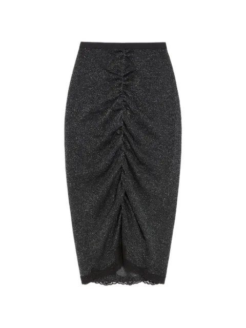 Valentino Garavani lurex knit midi skirt Black BKG05VA8S