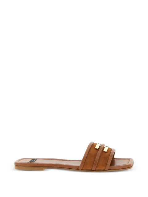 Elisabetta Franchi logo slides Brown SA72L61E2